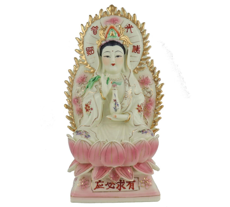 14 Inch Sitting Kuan Yin Statue - Culture Kraze Marketplace.com