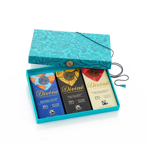 Divine Chocolate Bars Top Sellers Gift Box Handcrafted in Ghana - Culture Kraze Marketplace.com