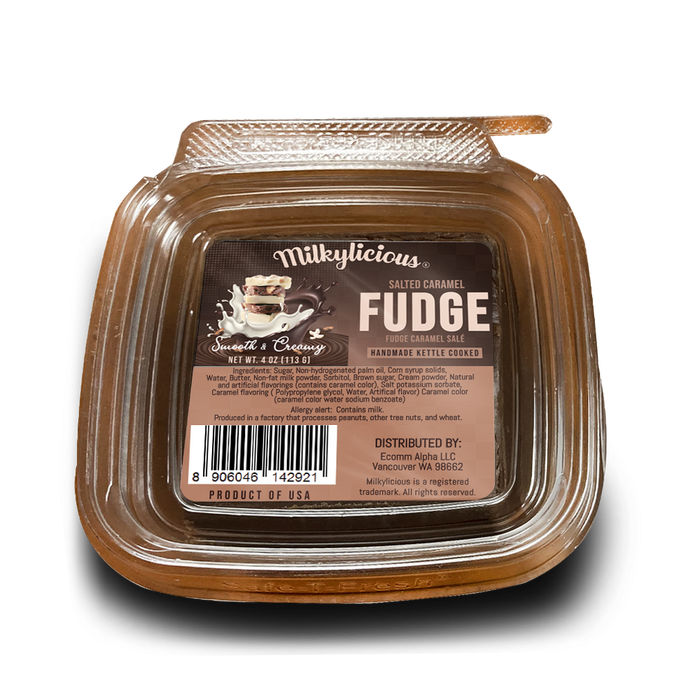 Handmade Kettle Cooked Smooth Creamy 4oz (113gm) Fudge Slices-12
