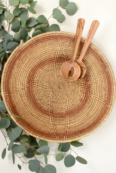 Makenge Root Wedding Baskets from Zambia - Peach Rings - Culture Kraze Marketplace.com