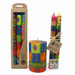 Hand-Painted Dinner Candles, Pair (Shahida Design) - Culture Kraze Marketplace.com
