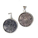 Alpaca Silver Aztec Calendar Pendant with Chain - Culture Kraze Marketplace.com