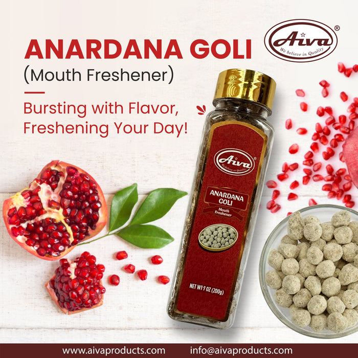 Aiva Anardana Goli Mukhwas (Anardana Churan / Anardana Mukhwas / Anardana Candy / Pomegranate Seed Candy / Dried Pomegranate Candy) | Natural 200gm-2