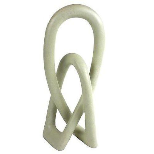 Soapstone Lovers Knot 10 inch Natural Stone - Culture Kraze Marketplace.com