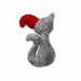Hand Felted Cat Christmas Holiday Ornament - Culture Kraze Marketplace.com