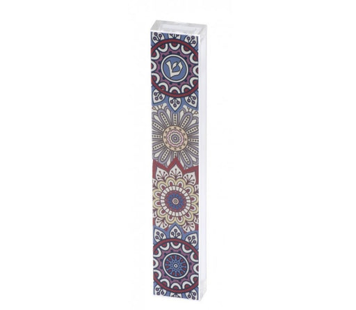 Dorit Judaica Large Lucite Mezuzah Case Oriental Design - Multicolored - Culture Kraze Marketplace.com