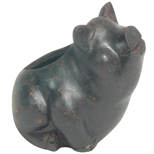<center> Pig Clay Planter </br> Crafted by Artisans in El Salvador </br> Exterior measures 5 3/4" high x 5 5/8" wide x 5 3/4" diameter </center>