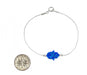 Blue Opal Hamsa Silver Bracelet - Culture Kraze Marketplace.com