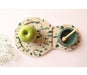 Graciela Noemi Handcrafted Apple Tray with Abstract Design and Green Honey Bowl - Culture Kraze Marketplace.com