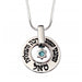 Kabbalah Pendant Necklace, Blessings with Star of David and Blue Stone - Culture Kraze Marketplace.com