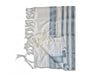Talitnia Barak Non Slip Lightweight Wool Tallit Prayer Shawl - Blue Stripes - Culture Kraze Marketplace.com