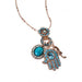 Amaro Oriental Hamsa and Seahorse and Turquoise with Swarovski Crystals - Culture Kraze Marketplace.com