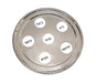 Pesach Passover Seder Plate Hammered Stainless Steel - Gray - Culture Kraze Marketplace.com