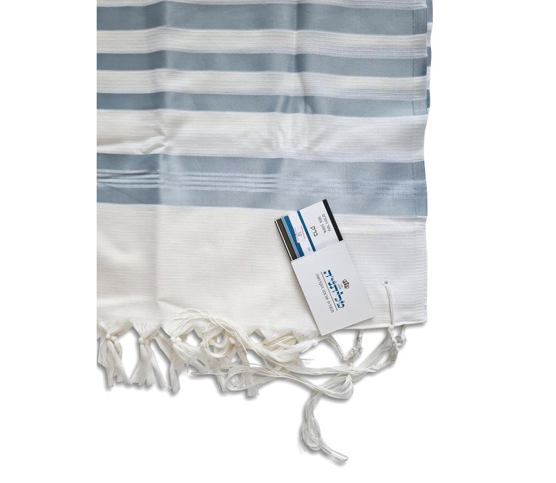 Talitnia Barak Non Slip Lightweight Wool Tallit Prayer Shawl - Blue Stripes - Culture Kraze Marketplace.com