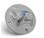 Adi Sidler Brushed Aluminum Chanukah Dreidel, Dove of Peace - Gray - Culture Kraze Marketplace.com