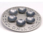 Two Tone Gray Seder Plate by Agayof - Culture Kraze Marketplace.com
