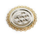 Two Tone Gold and Silver Plated Passover Seder Plate - Indentations - Culture Kraze Marketplace.com