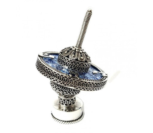 Sterling Silver and Roman Glass Hand Made Hanukkah Dreidel - Culture Kraze Marketplace.com