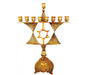 Star of David Classic Hanukkah Menorah in Bronze or Nickel - Culture Kraze Marketplace.com