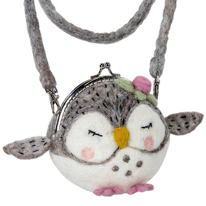 Felt Critter Purse: Olivia Owl - Culture Kraze Marketplace.com