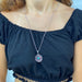 Jali Floral Turquoise Pendant Brass Necklace - Culture Kraze Marketplace.com
