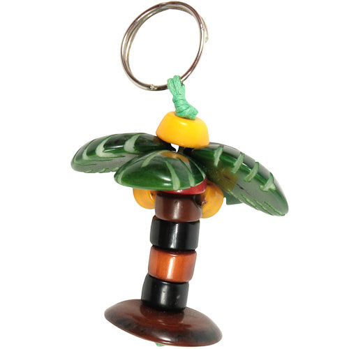<center>Multi Color Tagua Tree Keychain</br>Handmade in Ecuador</center>