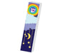 Dorit Judaica Childrens Lucite Mezuzah Case Colorful Print - Moon and Stars - Culture Kraze Marketplace.com