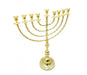 Extra Large Gleaming Gold Color Chanukah Menorah - 22 Inches - Culture Kraze Marketplace.com