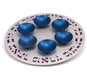 Seder Plate by Agayof with Blue Bowls - Culture Kraze Marketplace.com