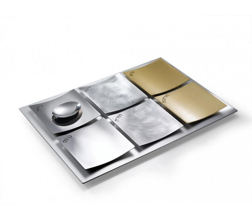Dune Design Mixed Metals Seder Plate by Laura Cowan - Culture Kraze Marketplace.com