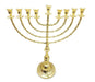 Extra Large Gleaming Gold Color Chanukah Menorah - 22 Inches - Culture Kraze Marketplace.com