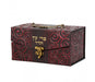Faux Leather Decorated Brown Chest Etrog Box with Clasp lock - Culture Kraze Marketplace.com
