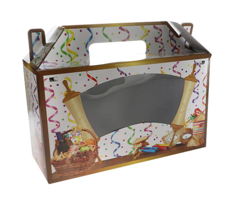 Decorative Purim Mishloach Manot Box - Colorful - Culture Kraze Marketplace.com