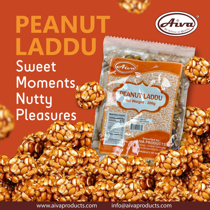Aiva Peanut Laddu (Groundnut Laddu / Sing Laddu) | Natural 200gm-2