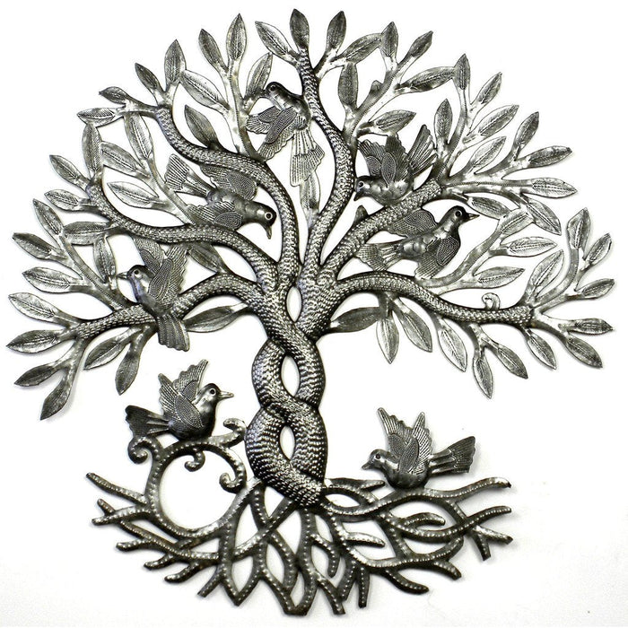 Entwined Tree of Life Metal Wall Art - Croix des Bouquets - Culture Kraze Marketplace.com