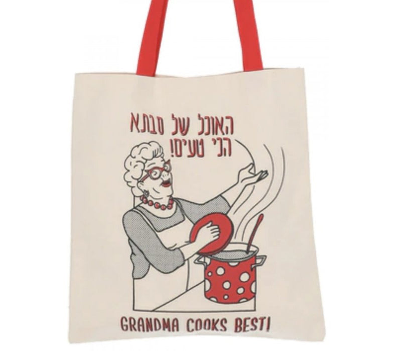 Barbara Shaw Canvas Tote Bag - Grandma's Food is Best! - Culture Kraze Marketplace.com