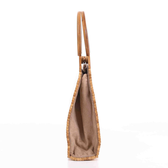 Hand-Woven Handbag Bamboo Root Clutch Natural Bamboo Handbag - Culture Kraze Marketplace.com