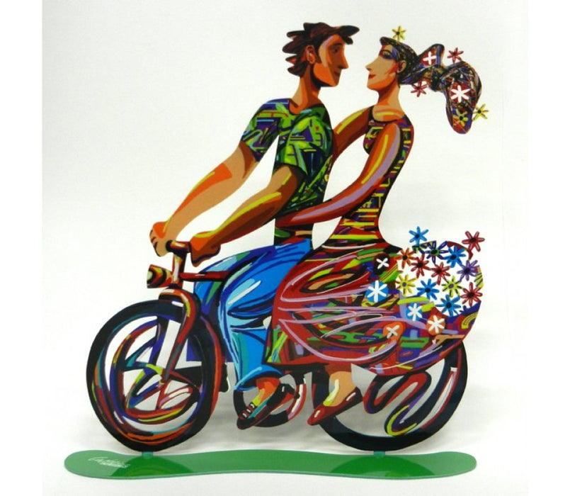 David Gerstein Free Standing Double Sided Bicycle Sculpture - Spring Ride - Culture Kraze Marketplace.com