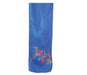 Yair Emanuel Hand Painted Blue Narrow Pure Silk Scarf - Red Pomegranates - Culture Kraze Marketplace.com