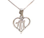 Sterling Silver Heart with Chai Pendant - Culture Kraze Marketplace.com