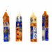 Hand-Painted 4" Dinner or Shabbat Candles, Set of 4  (Durra Design) - Culture Kraze Marketplace.com