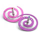 Adi Sidler Double Spiral Chanukah Dreidel Brushed Aluminum - Purple and Pink - Culture Kraze Marketplace.com