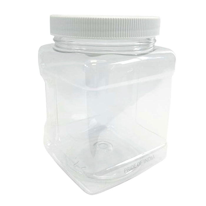 Clear PET Plastic Grip Dry/Liquid Food Storage Jars w/ Caps (Food Grade - BPA Free)-13