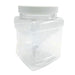 Clear PET Plastic Grip Dry/Liquid Food Storage Jars w/ Caps (Food Grade - BPA Free)-18