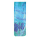 Yair Emanuel Hand Painted Narrow Pure Silk Scarf Turquoise and Blue – Iris - Culture Kraze Marketplace.com