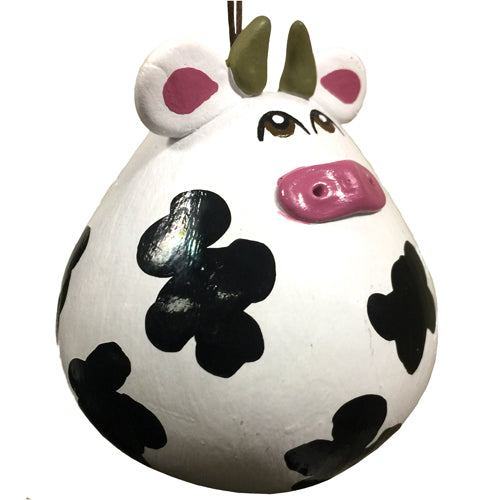 <center>Ceramic Accented Cow Gourd Ornament</br>Handmade by Artisans in Peru</center>