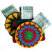 <center>Round & Rectangle Crocheted Coin Pouch w/ Guatemalan Money (1 Quetzal)</center>