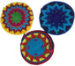 <center>Round Crocheted Coin Pouch w/ Guatemalan Money (1 Quetzal) - Assorted Colors</center>