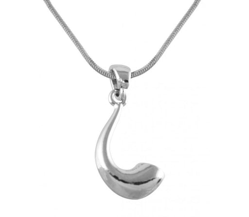 Silver Ram's Horn Shofar Necklace Pendant Rhodium Plated - Culture Kraze Marketplace.com