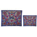 Yair Emanuel Blue Embroidered Tallit and Tefillin Bag Set - Pomegranates - Culture Kraze Marketplace.com